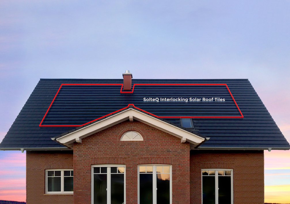 solteq interlocking solar roof tiles
