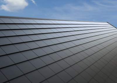 Modern Slate Black Polymer Lightweight Lifetime Energy-Efficient Roofing System
