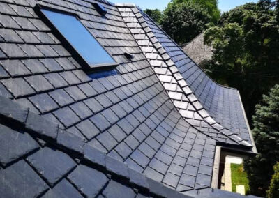 Traditional Slate Polymer Lightweight Lifetime Energy-Efficient Roofing Systems with Solar Technologies.