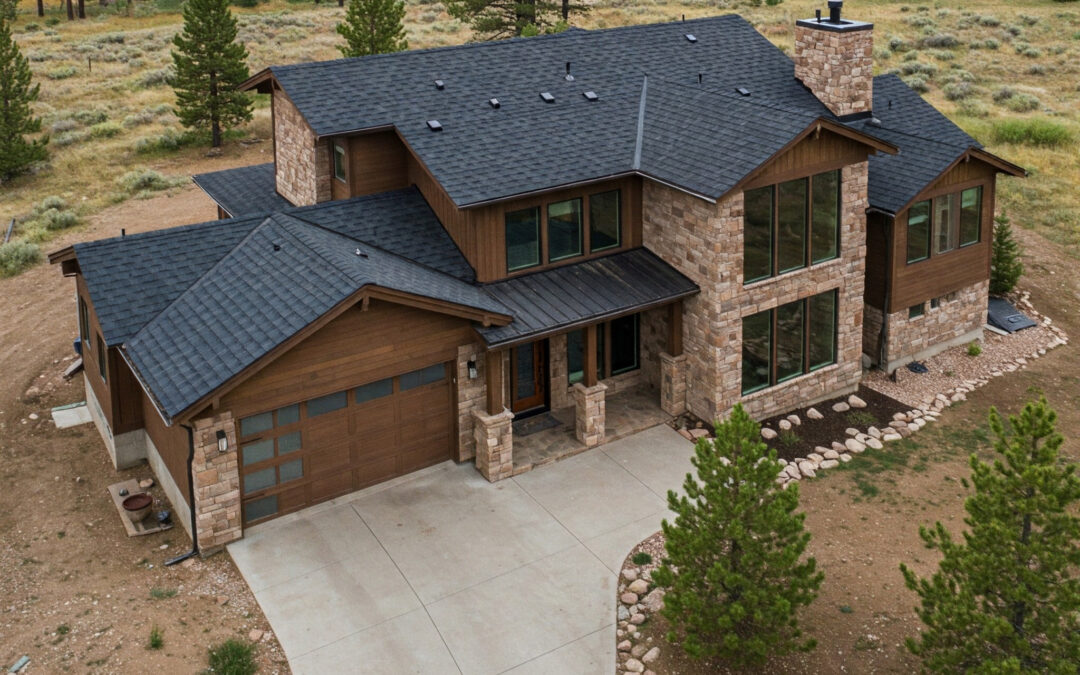 house with solar tiles in Colorado
